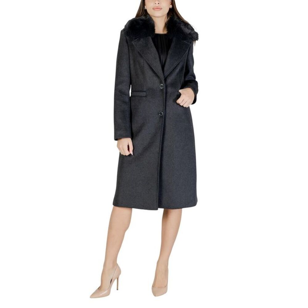 Guess Gray Polyester Women's Coat